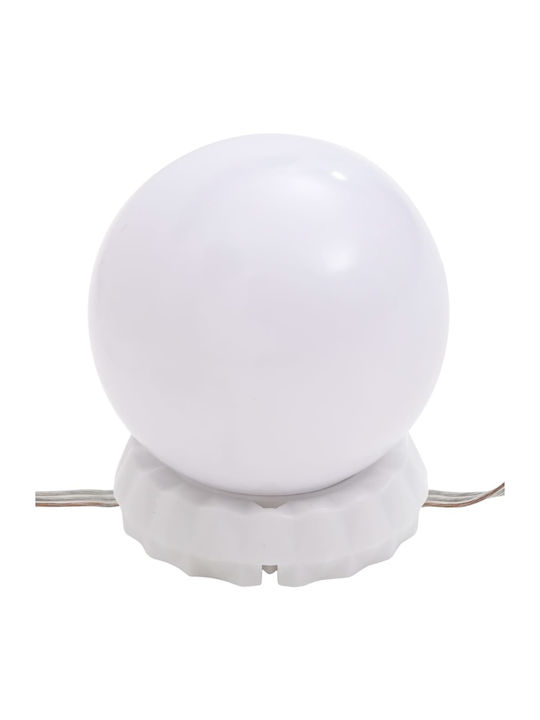 Wooden Makeup Dressing Table White with Mirror 80x40x75cm