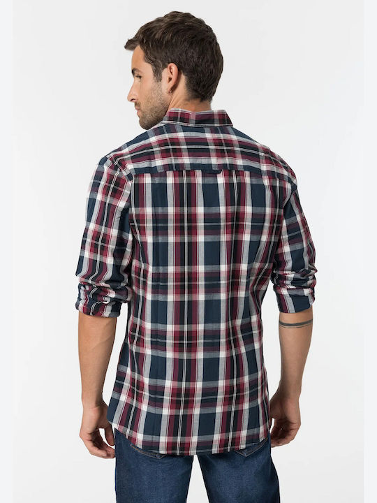 TIFFOSI Long-sleeved Shirt plaid blue