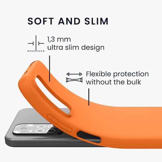 KWmobile Back Cover Silicone Fruity Orange (Redmi Note 11 / 11S 4G)