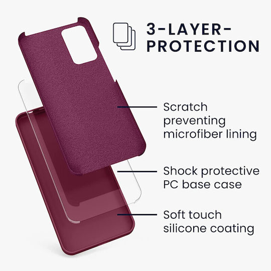 KWmobile Rubber Back Cover Silicon Roșu tawny (Redmi Note 11 Pro)