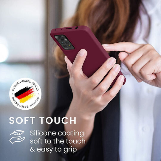 KWmobile Rubber Back Cover Silicon Roșu tawny (Redmi Note 11 Pro)
