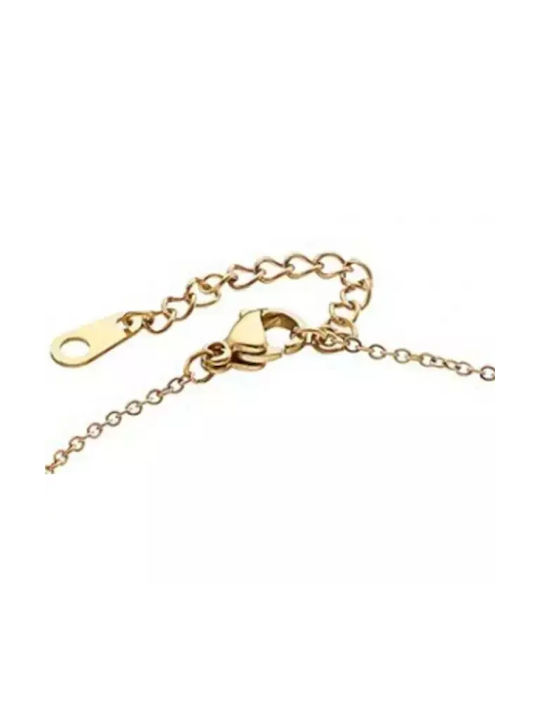 SOFI Necklace Double from Gold Plated Steel