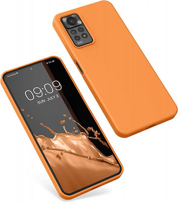 KWmobile Rubberized Umschlag Rückseite Silikon Fruity Orange (Redmi Note 11 Pro) 57373.150