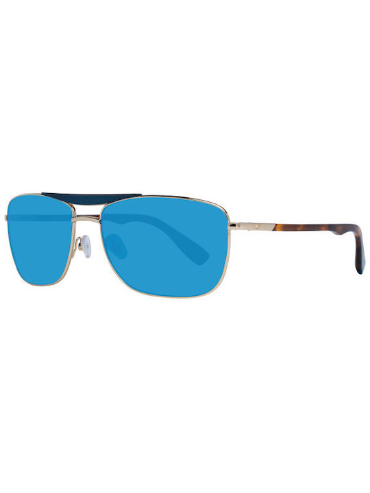 Web Men's Sunglasses with Gold Frame and Blue Lens WE0274 32V