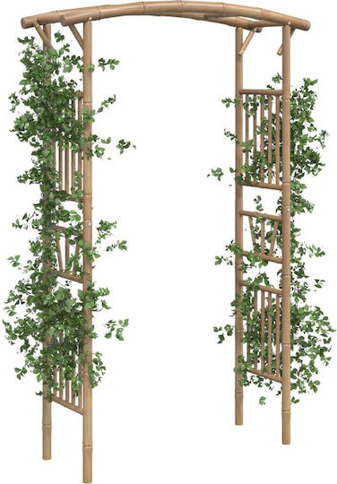 Арка За Градина От Бамбук 118x40x187см Кафява 341746 Арка За Градина От Бамбук 118x40x187см Кафява 341746