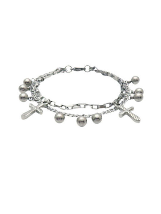 Puppis Damen Armband Kette mit Design Unendlichkeit aus Stahl