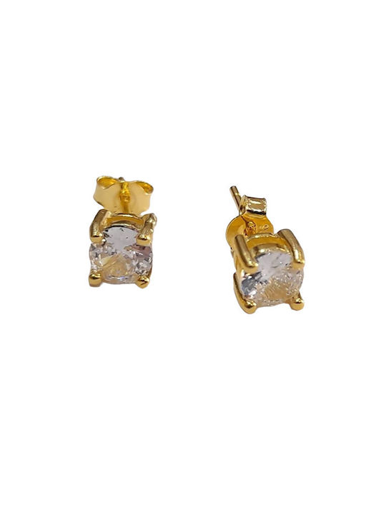 Prince Silvero Earrings made of Silver Gold Plated with Stones