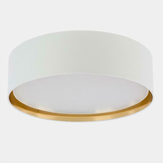 TK Lighting Deckenleuchte 60cm Weiß mit Fassung E27