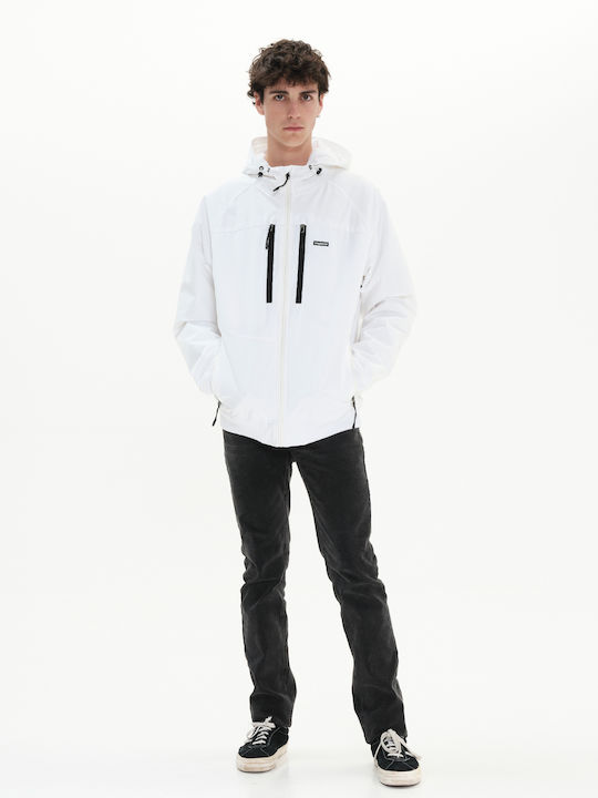 Jacke Bomber Wasserdicht Weiß
