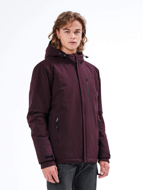 Winter Jacke Burgundisch