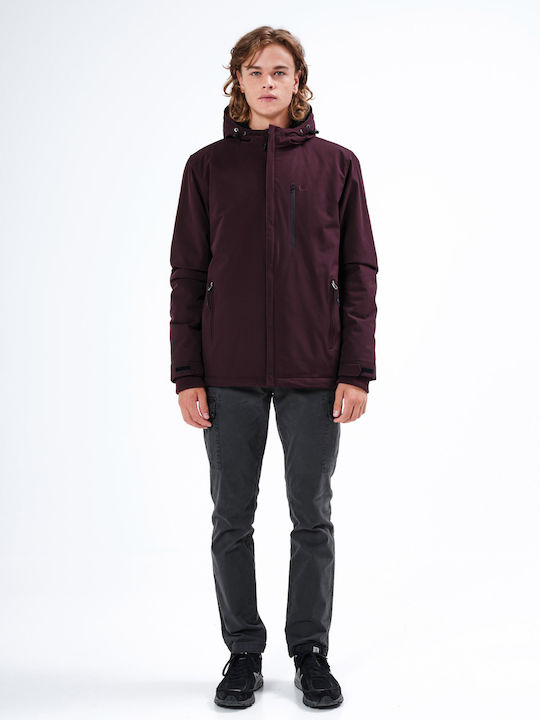 Winter Jacke Burgundisch