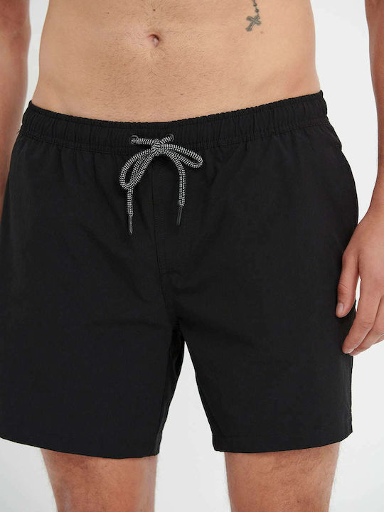 Funky Buddha Herren Badebekleidung Shorts Schwarz