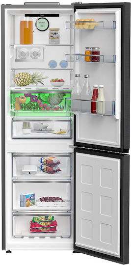 Beko Ψυγειοκαταψύκτης 355lt NoFrost Υ203xΠ59.5xΒ66.3εκ. Γκρι B5RCNE405LXBR