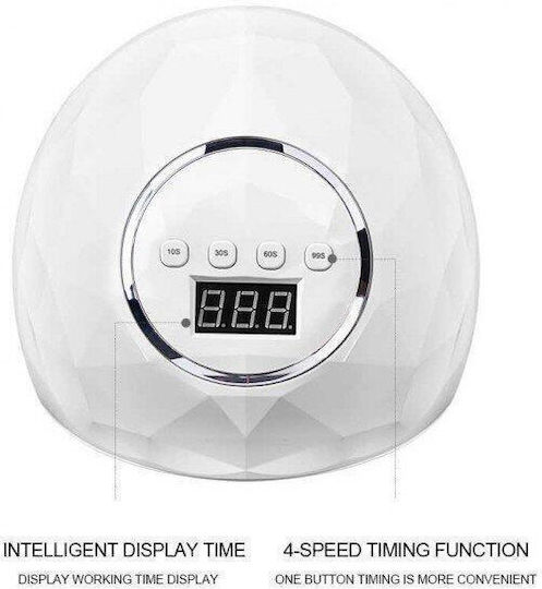 Mixcoco F6 Лампа за изпичане на нокти UV / LED 86W Бял