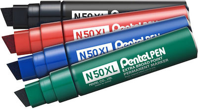 Pentel N50XL Ανεξίτηλος Μαρκαδόρος 18mm Μαύρος