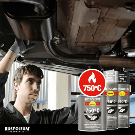 Rust-Oleum Σπρέι Βαφής High Heat 750°C Υψηλής Θερμοκρασίας Aluminium 500ml