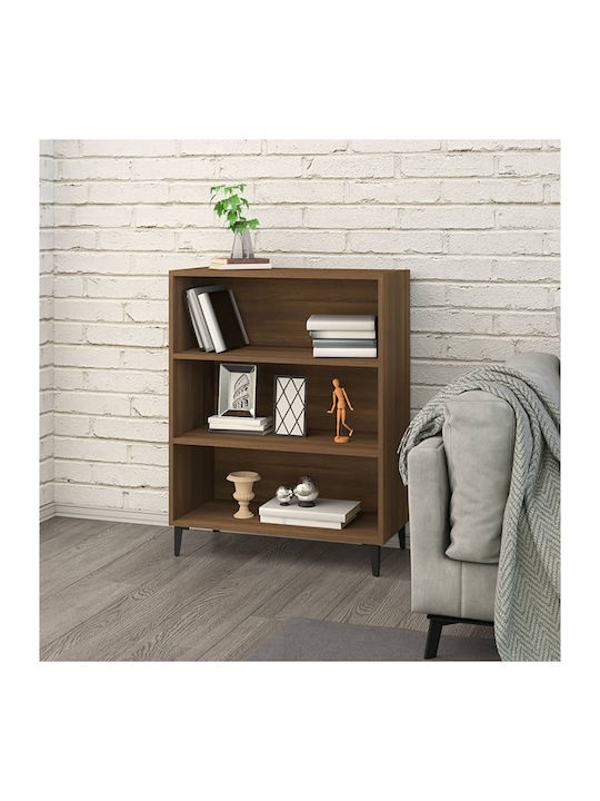 Bookcase Brown Oak 69.5x32.5x90cm