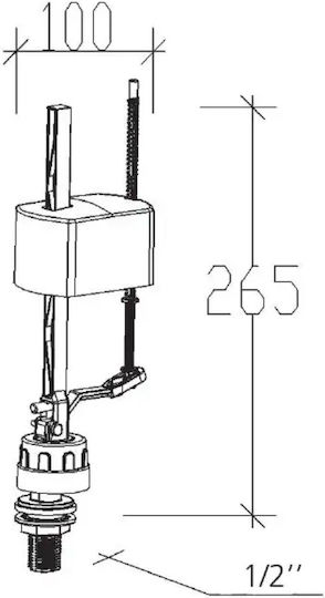 Tema Schwimmer 1/2" 20024PF