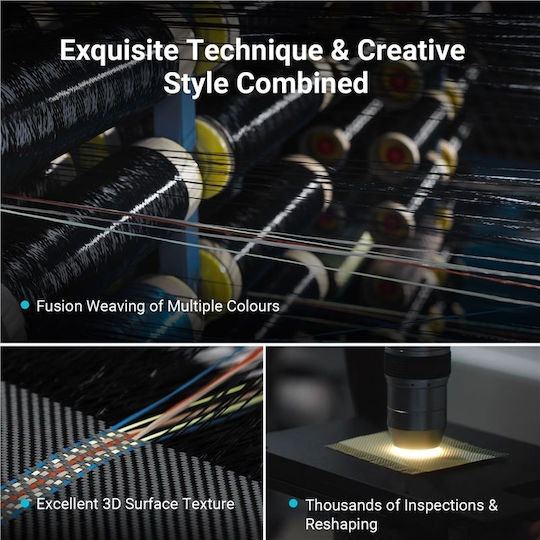 Pitaka Fusion Weaving Back Cover 0.95mm Rhapsody (iPhone 14 Pro)