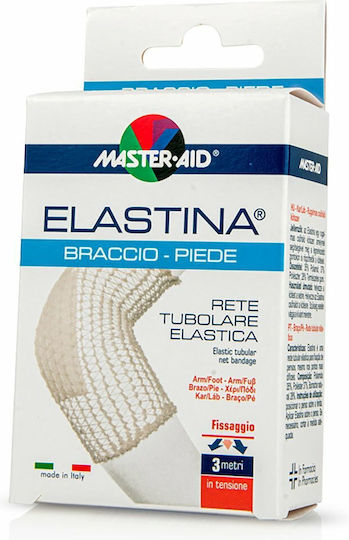 Master Aid Elastina Braccio - Piede Ελαστικός Διχτυωτός Επίδεσμος Συγκράτησης 3m