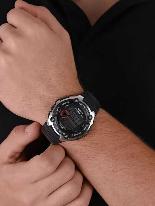 Casio Ρολόι Μπαταρίας με Καουτσούκ Λουράκι