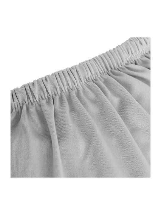 vidaXL Elastic Cover for Four Seater sofa Grey 1pcs 332943