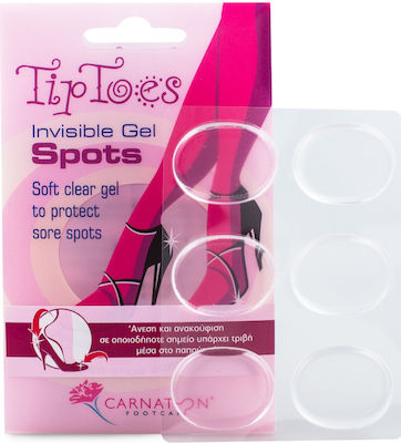 Carnation Pansamente Tip Toes Spots cu Gel pentru Bătături Pentru femei 6buc