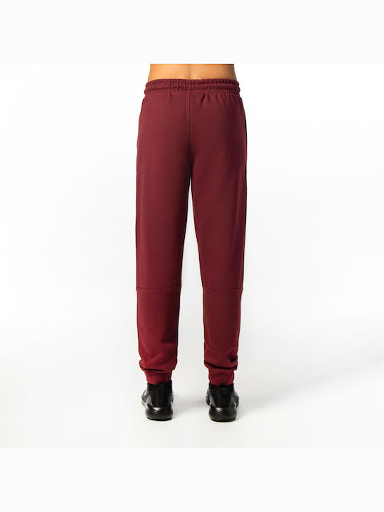 Be:Nation Men's Sweatpants with Rubber Burgundy