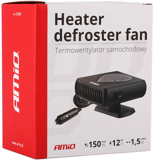 AMiO Кола Въздушен Нагревател 12V 150W
