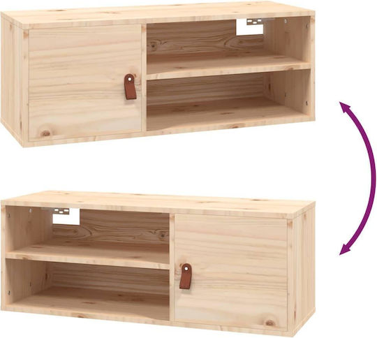 Dulap Pandantiv Pentru Sufragerie Din Lemn Masiv Natural 80x30x30cm
