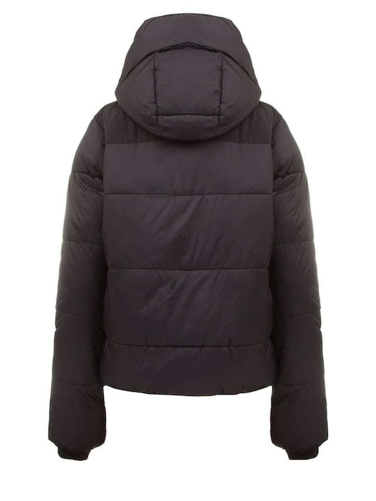 DKNY Scurtă Jachetă de femei Puffer pentru iarnă Negru