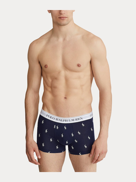 Men's Boxers Dark Blue with Patterns 3Pack