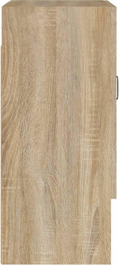 Hängeschrank fürs Wohnzimmer aus Spanplatte Sonoma 60x31x70 cm