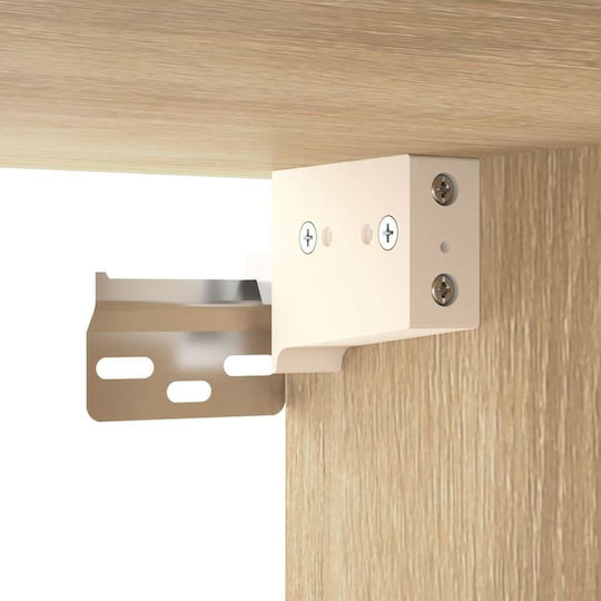 Hängeschrank fürs Wohnzimmer aus Spanplatte Sonoma 60x31x70 cm