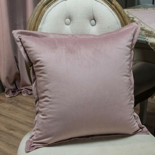 Teoran Διακοσμητική Μαξιλαροθήκη Velvet Με Κρόσια 12 Purple 30x50εκ.