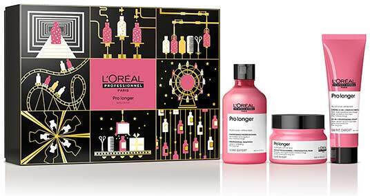 L'Oréal Professionnel Pro Longer Hair Care Set for Reconstruction & Nourishment for Fine Hair with Shampoo, Mask and Conditioner 3pcs