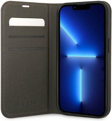 Guess 4G Metal Camera Outline Plastic Book Brown (iPhone 14 Plus)