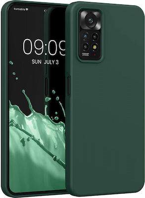 KWmobile Rubberized Silicone Back Cover Moss Green (Redmi Note 11 Pro)