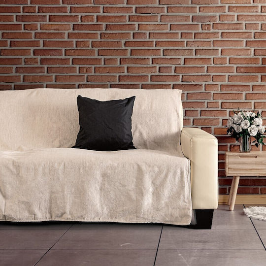 SB Home Simona Διθέσιου Καναπέ Π180xΜ240cm Cream