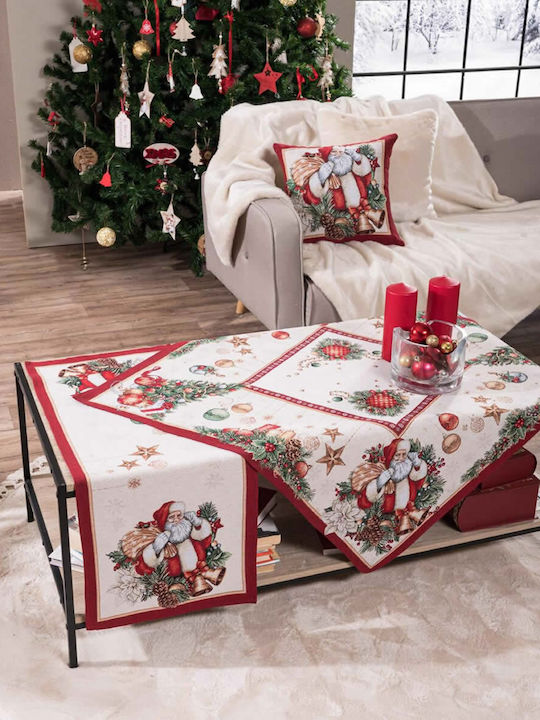 Teoran Christmas Decorative Square Pillowcase Rhoden Red 45x45pcs