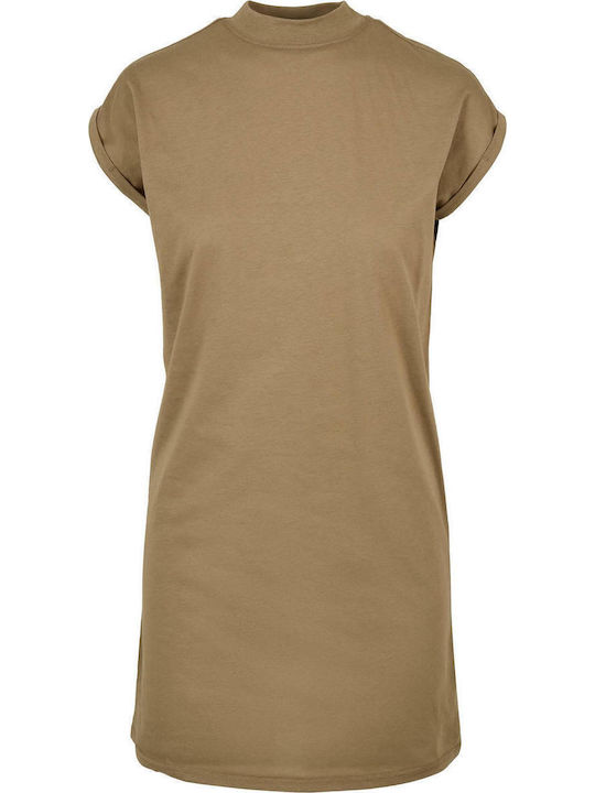 Rochii De Vară Pentru Femei Mini Rochie Sport Tricou Mâneca Scurtă Kaki
