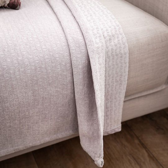 Gofis Home 421 Ριχτάρι Πολυθρόνας Chenille 180x180εκ. 20 Lilac 2007421120223