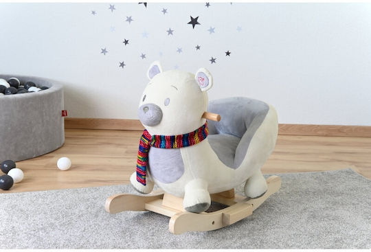 Knorrtoys Fred Fabric Rocking Toy Bear with Sounds & Music with Max Load Capacity 30kg White