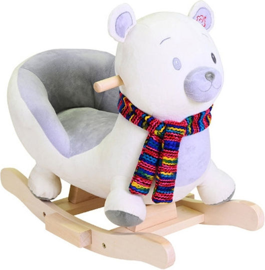 Knorrtoys Fred Fabric Rocking Toy Bear with Sounds & Music with Max Load Capacity 30kg White