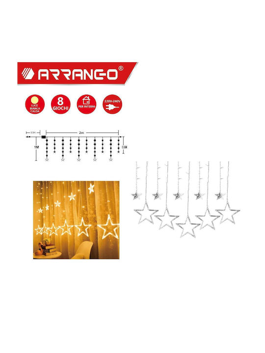 115 Lights LED 3.5m. Warm White type Curtain 1pcs