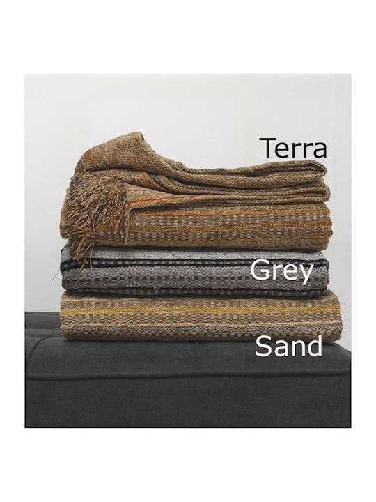Palamaiki Jum Ριχτάρι Πολυθρόνας Chenille 180x180εκ. Grey 9-120596-002