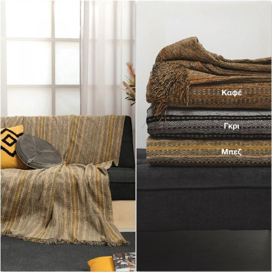 Palamaiki Jum Armchair Throw Chenille 180x180cm Gray