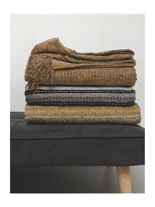 Palamaiki Jum Ριχτάρι Πολυθρόνας Chenille 180x180εκ. Grey 9-120596-002