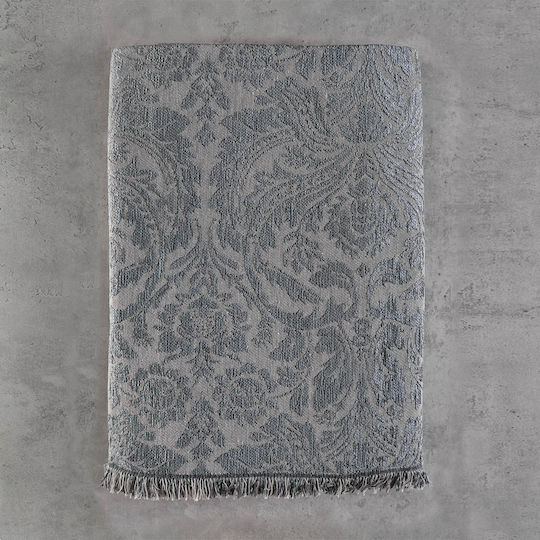 Rythmos Vilano Armchair Throw 2 Sides Chenille 160x180cm Dark Gray