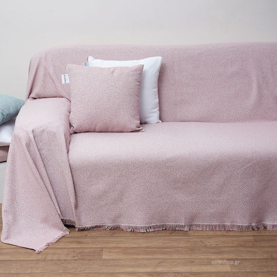 Anna Riska 1554 Armchair Throw Jacquard 150x180cm Blush Pink